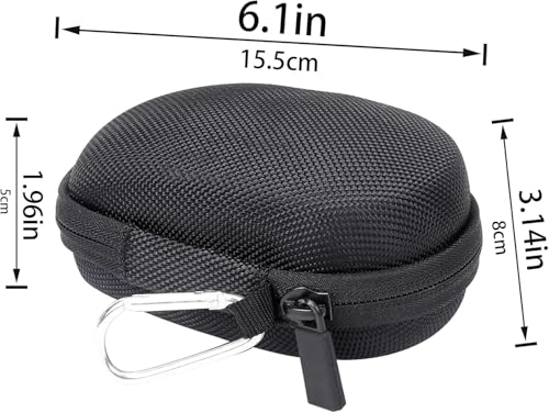 co2CREA Hard Case for Logitech MX Anywhere 3S/3/2S/2 Mouse, Graphite | Compact Performance Mouse Compatible, Protective EVA Carrying Storage Bag with Shockproof Foam Cushion and Carabiner - color: Graphite Case