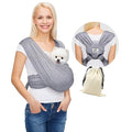 Small Dog Sling Carrier, Hands-Free, Heather Gray, Plus | Patented Front Carrier Reduces Back and Neck Strain; Adjustable, Soft Cotton, 3D Air Mesh for Puppies & Cats up to 20 lb - color: Light Heather Gray, size: Plus