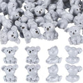 Geelin 50 Pcs Mini Koala Figurines Bulk Koala Bear Birthday Party Decor | Resin Animal Figures, for Hiding Games, Koala Bear Birthday Gifts, Miniature Collection Figure, Fairy Garden Dollhouse - style: Koala