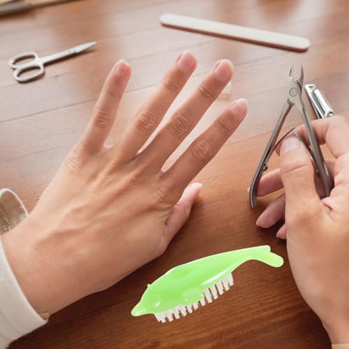 4pcs Manicure Tool Animal Shaped Nail Brush Multipurpose Nail Surface Powder Brush Random Color