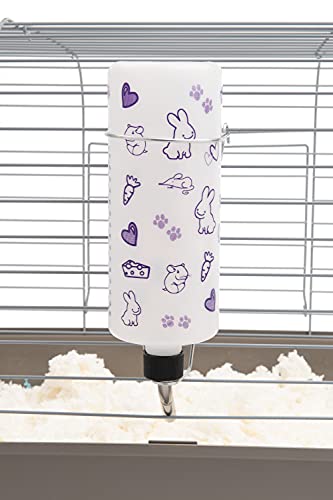 Lixit® Original Super Seal Classic Water Bottle for Rabbits, Cats, Ferrets, Hamsters, Guinea Pigs, Gerbils and Other Small Animals - Made in USA (Frosted (Pack of 2), 32 Ounce) - color: Frosted (Pack of 2), size: 32 Ounce