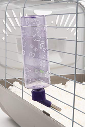 Lixit Standard Cage Water Bottles for Rabbits, Ferrets, Guinea Pigs, Hamsters, Rats, Mice and Other Small Animal's (16 Ounce, Clear) - color: Clear, size: 16 Ounce