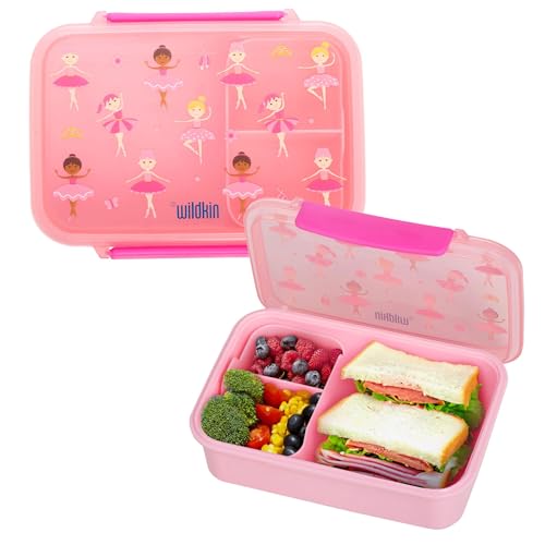 Wildkin Reusable Food Container for Kids – Airtight, Leak Resistant, Dishwasher Safe - Ballerina - color: Ballerina