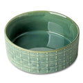 Ceramic Dog Bowl, 6.5 inch Pet Dog Food Bowl Water Bowls, Dogs Dish for Middle and Small Dogs, Puppy, Green - color: Green