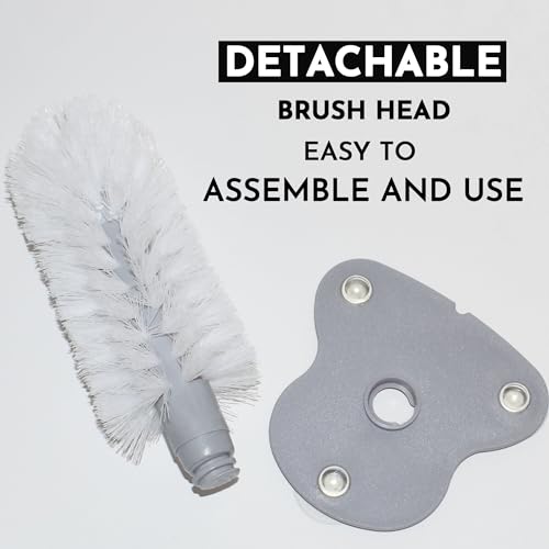 Turtle Brush with Suction Cup for Tank, Three High Suction Power Suction Cup Turtle Shell Cleaning Brush, White - color: White
