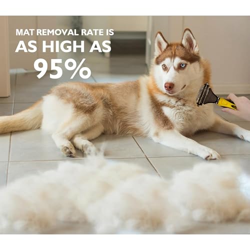 Matt Splitters Tool – Effective Mat Remover and De-matting Comb for Long-Haired Dogs, Cats, Rabbits – Regular 12+23 Teeth Design - size: 12+23 Teeth