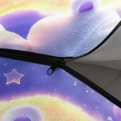 QOOMO Camping Sleeping Bags,3 Season Warm & Cool Weather,Lightweight,Waterproof Sleeping Bags for Adults & Kids,Traveling,and Outdoors,Camping Gear Equipment - color: Kawaii Bear 5