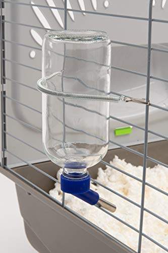 Lixit Glass Water Bottles for Small Animals and Birds (16oz), Clear (COMINHKR016337) - size: 16oz