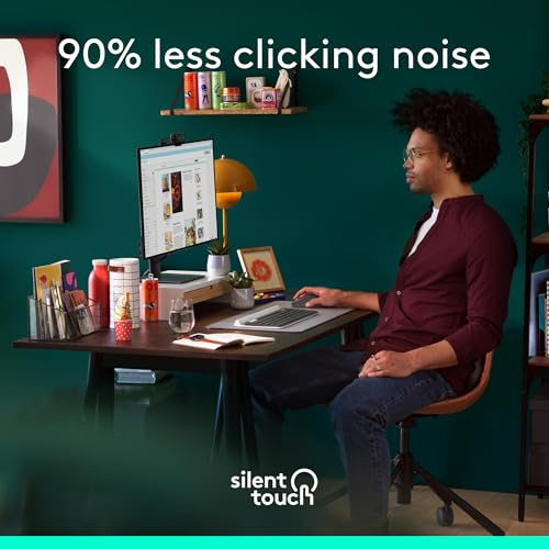Logitech Signature Plus M750 L Wireless Mouse - for Large Hands, SmartWheel, Bluetooth, Multi Device, 24-Month Battery, Silent Clicks, Customizable Side Buttons, Contoured Shape - Graphite - style: Large Size