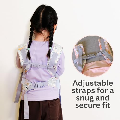 Baby Doll Carrier, Adjustable Doll Carrier for Little Girls, Front & Back Wear, Made with Soft Fabric, Fits Dolls & Stuffed Animals up to 20 Inches, Wildflower, WoodlandAnimal - style: Woodland Animal