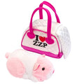 ZhuZhu City Hamster & Quilted Carrier – Jilly the Pink & White Interactive Hamster with 40+ Sounds & Movements – Take Your ZhuZhu Adventures Anywhere!