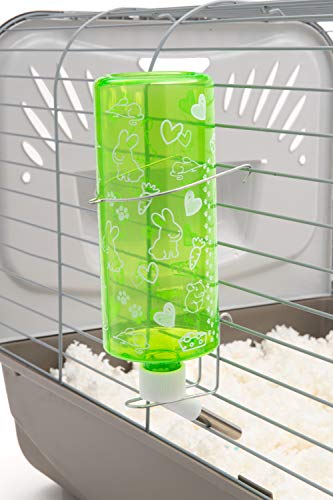 Lixit® Critter Bright Water Bottles for Hamsters, Rabbits, Chinchillas, Ferrets, Guinea Pigs and Other Small Animals - Made in USA (Blue (Pack of 3), 32 Ounce) - color: Blue (Pack of 3), size: 32 Ounce