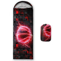 HOSIMA Dear Hunting Pattern Cold Weather Sleeping Bags for Kids Adults. | Black Light Weight Waterproof Sleeping Bags for Outdoors Hiking - color: Red-black