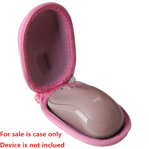 Hermitshell Hard Travel Case for Logitech M196 / Logitech M240 Silent / M220 Bluetooth Mouse (Only Case) (Pink) - color: Pink