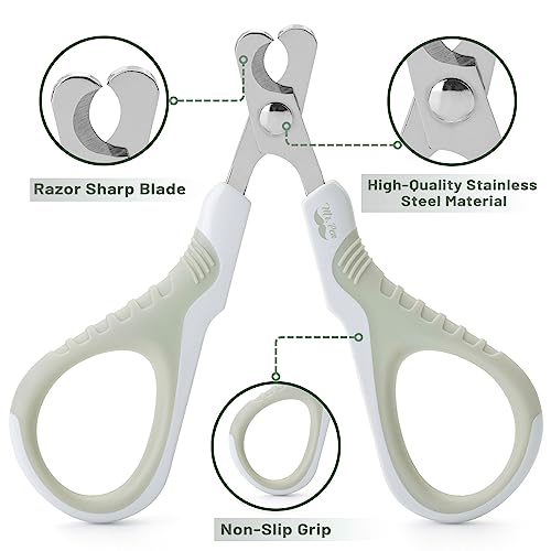 Mr. Pen- Cat Nail Clipper, Stainless Steel | Professional Sharp Cat Claw Trimmer for Small and Medium Cats, Pet Nail Clipper with Sturdy Non Slip Handle - color: Beige
