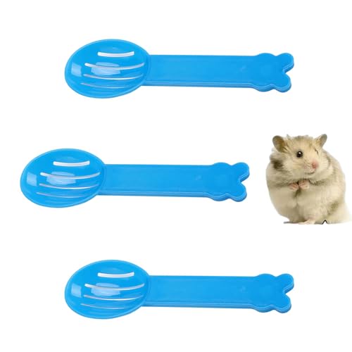 3PCS Hamster Bedding Scooper Pooper Sand Spoon Sifter Cage Cleaning Shovel Chinchilla Dust Bath Scooper Gerbil Sand Bath Scoop