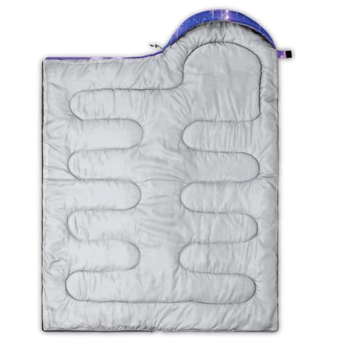 QOOMO Camping Sleeping Bags,3 Season Warm & Cool Weather,Lightweight,Waterproof Sleeping Bags for Adults & Kids,Traveling,and Outdoors,Camping Gear Equipment - color: Kawaii Bear 5