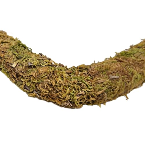 2PCS Leopard Gecko Climbing Toys Bendable Vine Tank Accessories for Lizard | collapsible moss,terrarium decor,natural,Great Moisture Retention,for crab geckos Chameleons,length of 19.7 inches,climbing