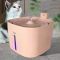 Cat Water Fountain, 2.5L Cat Fountain, Super Silent Pet Water Fountain, Water Dispenser with Smart Pump for Cats, Dogs, Multiple Pets Pink - color: Pink