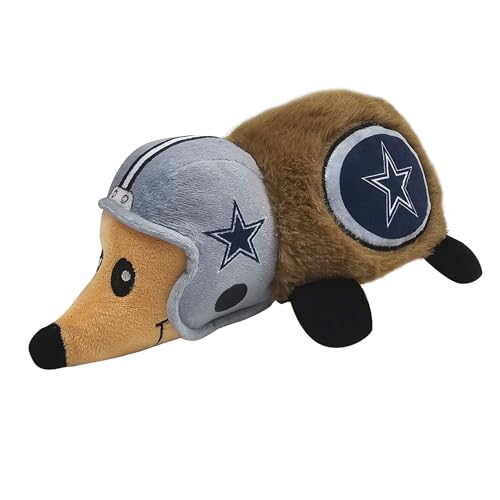 NFL Dallas Cowboys Plush Hedgehog Toy for Dogs & Cats, Cool Soft Pet Toy for Fun and Interactive Play, Dog Chew Toy with Squeaker, Licensed Hot Pet Toy - color: Dallas Cowboys