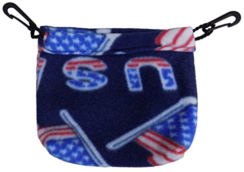 Sleeping Pouch for Sugar Gliders and Other Small Pets (USA Flag) - Fleece Material