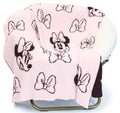 Jay Franco Disney Minnie Mouse Feather Knit Fluffy Throw Blanket for Girls - Light Pink Bows Fuzzy Blanket Measures 50 x 60 inch | Super Soft Lightweight Bedding - color: Light Pink - Minnie Mouse