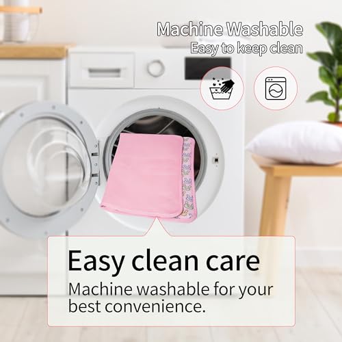 Pet Cooling Mat Cat Dog Cushion Pad Summer Cool Down Comfortable Soft for Pets and Adults (S, Pink) - color: Pink Rabbit, size: S: 15.5'' x 19.5''