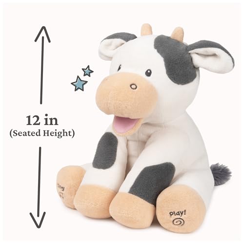 GUND Baby Buttermilk Cow 12-Inch Interactive Animated Musical Baby Toy - style: Buttermilk