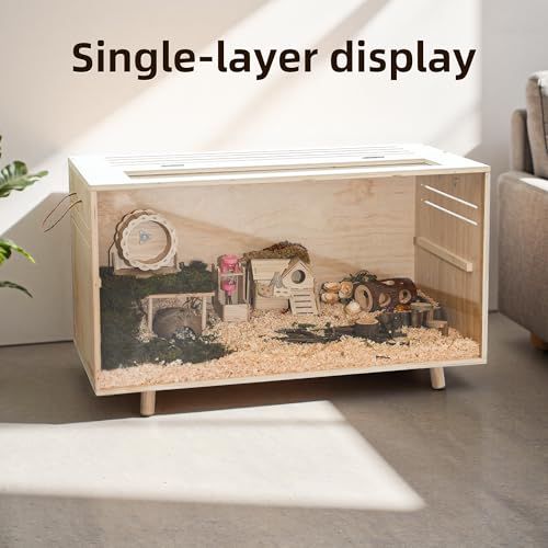 Pine Small Animals Houses&Habitats Chewproof, 40" Pine Guinea Pig Cage Hamster Cage for Small Animals (40" Large, Short-Legged Stick) - size: 40.0"L x 20.0"W x 20.0"H