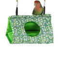 Large Winter Warm Bird Nest House Cockatiel Bed for Cage Hanging Hammock | Fluffy Parrot Bedding Snuggle Hut with Pad,Parakeets House Sleeping Hideaway,Small Medium Parrots Lovebirds Quaker - size: Large