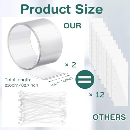 Juexica 2 Pcs 82.7 x 4.5 Inch Guinea Pig Cage Liner Clear Cuttable Critter Liner with Pre Drilled Holes Urine Guard Extra Long Liner with 100 Zip Ties for Rabbit Hamster Ferret Chinchilla - size: 4 inch wide