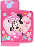 Jay Franco Kids Nap Mat with Embedded Pillow & Blanket – Soft 46"x20" Microfiber Sleeping Bag with Name Tag & Handle - style: Pink - Minnie Mouse