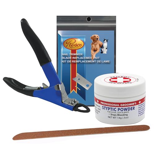 Deluxe Dog Nail Clippers - Professional USA-Made Guillotine Trimmer - Heavy Duty Steel - Small/Medium Kit - size: Small/Medium Kit