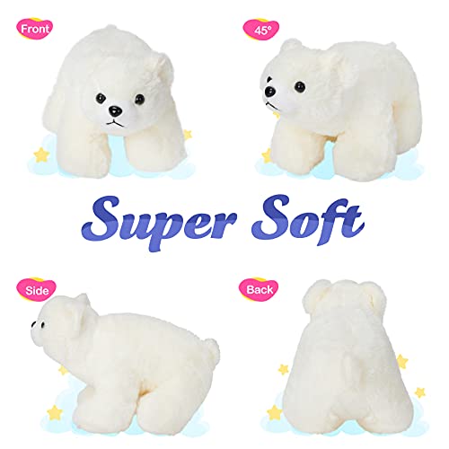 BSTAOFY Light up Polar Bear Stuffed Animal LED Night Light Soft Plush Toy Glow Gift for Kids on Christmas Birthday, 11'', White - color: Polar Bear
