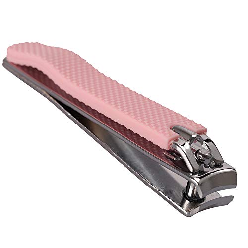 Rocutus 2pcs/Set Nail Clippers Set Portable Nail Scissors Toenail Clippers Nail Clippers,Adult Pedicure Nail Clippers,Fingernail Clippers Household Foot Manicure Scissors Manicure Tools (Pink) - color: Pink