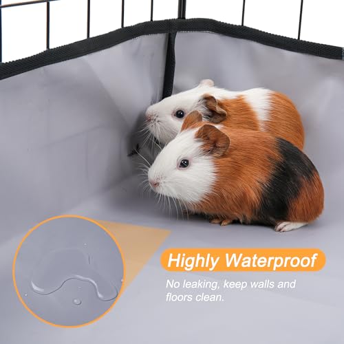 DZWLKJ Guinea Pig Cage Liner Tarp Bottom Waterproof and Washable Base Also for Rabbits, Bunny, Chinchesillas, Hedgehog, Ferrets and Other Small Animals(24x36 inches) - size: 24.0"L x 36.0"W x 4.0"H
