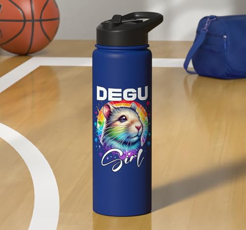 Degu Girl Degu Stainless Steel Insulated Water Bottle - color: Royal Blue
