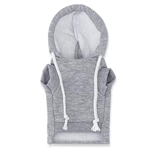 Gray Ferret Sweater, Harness, and Leash Set - Clothes for Small Pets - Ferret Stuff and Accessories - Hoodies for Ferrets - Small Pet Accessories