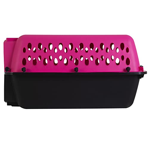 Petmate Pet Porter Fashion Dog Kennel 23", Hot Pink, for Pets up to 15lbs, Made in USA - color: pink, size: 23.0"L x 15.2"W x 11.8"H