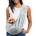 Tomkas Dog Cat Carrier Sling Classic Pocket & Classic Strap(M,Grey) - color: Grey