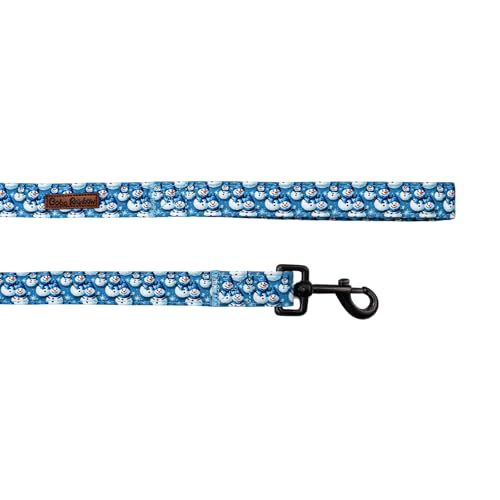 Dog Leash, Christmas Dogs Leashs Blue Snowman Print Adjustable Dog Leash for X-Small Boys and Girls Dogs - color: Blue Snowman, size: X-Small (Pack of 1)