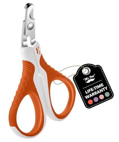 Mr. Pen- Cat Nail Clipper, Raspberry Red & White Cat Nail Trimmer | Cat Nail Clippers, Cat Claw Clippers, Cat Clippers for Nails, Pet Nail Clippers, Small Dog Nail Clipper Cat Claw Trimmer - color: Raspberry Red & White