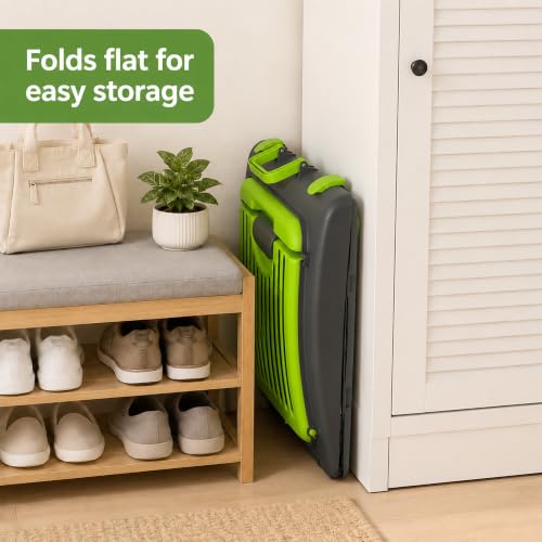 Foldable Portable Pet Carrier, Cat Carrier with Opening Door | Hard-Sided Travel Cat Carrier for Cats & Small Pets up to 25lbs, Green - color: Green