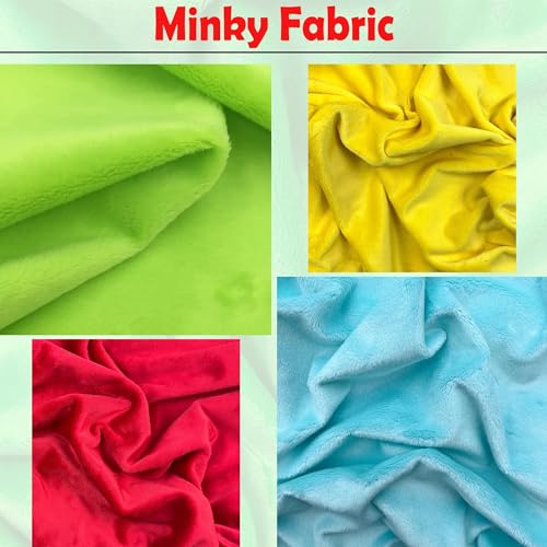 Barcelonetta | Minky Fabric | Plush, Super Soft, Cuddle | Solid Minky | by The Yard | 60" Wide | Baby Blanket, Change Station Cover, Pillow, Scarf, Beanie (Red, 1 Yard) - color: Red, size: 1 Yard
