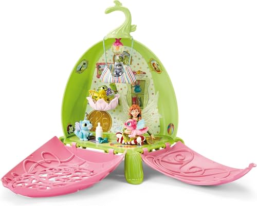Schleich Bayala - 19Pc Marween'S Animal Nursery Playset - Kids 5+ | 42520 | Unicorn Figurine, Fantasy Toy for Girls 5+, Magical Collectible, Screen-Free Imaginative Pretend Play, Fairy Animal Figure