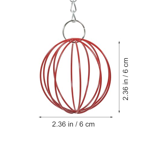 2-Pack Rabbit Feeder Balls Hanging Hay Feeder Ball for Bunny Cage Small Pet Grass Ball Holder Reusable Pet Cage for Feeding and Play