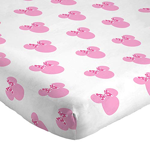 Jay Franco Kids Sheet Set with Fitted, Flat Sheets & Pillow Cover - Ultra-Soft Bedding with Pillowcase for Room Decor, White - Minnie Mouse, 3 Piece Twin - color: White - Minnie Mouse, size: 3 Piece Twin