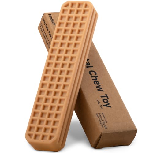 Durable Chew Toy for Medium Dogs - Peanut Butter Flavor Dental Chew Toy, Long-Lasting Nylon for Aggressive Chewers, Reduces Tartar and Plaque - size: Medium-1Pack