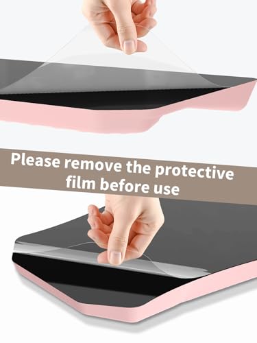 3-in-1 Ergonomic Keyboard Stand with Wrist Rest & Mouse Pad Set, Pink | Comfy Keyboard Riser Holder Soft Mousepad with Massage Design, Memory Foam and Non-Slip PU Base for Pain Relief - color: Light Pink