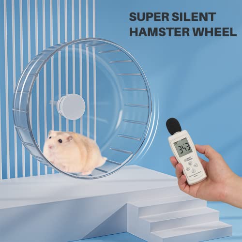 BUCATSTATE Silent Hamster Wheel, 6.7in Exercise Wheel for Gerbil, Dwarf Syrian Hamster, Rat, Mice - size: 6.7inch